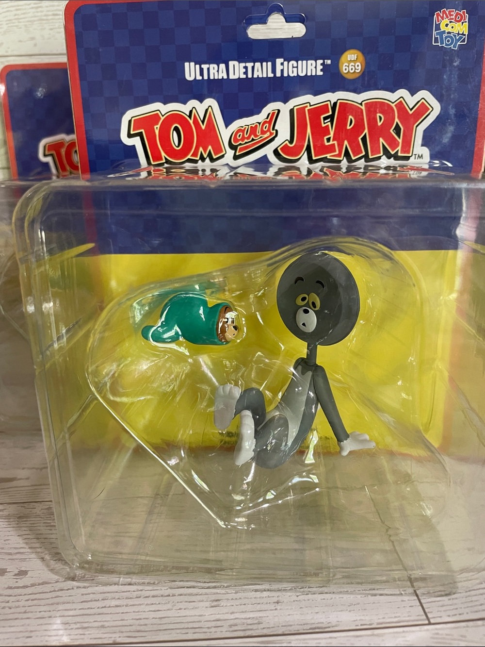 NWT - Medicom Toy - UDF - Tom & Jerry - Neapolitan Mouse & Push-Button Kitty